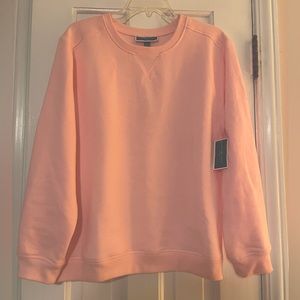 NWT Karen Scott Crewneck Sweatshirt, Fleece-Lined Sweater